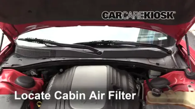 2012 Dodge Charger RT 5.7L V8 Filtro de aire (interior) Cambio